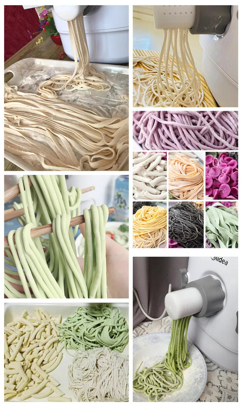 Description Picture 2 of item220V Household Electric Noodles Maker Automatic Multifunction Dough Pressing Machine Dumpling Dough Maker With 9 Moulds