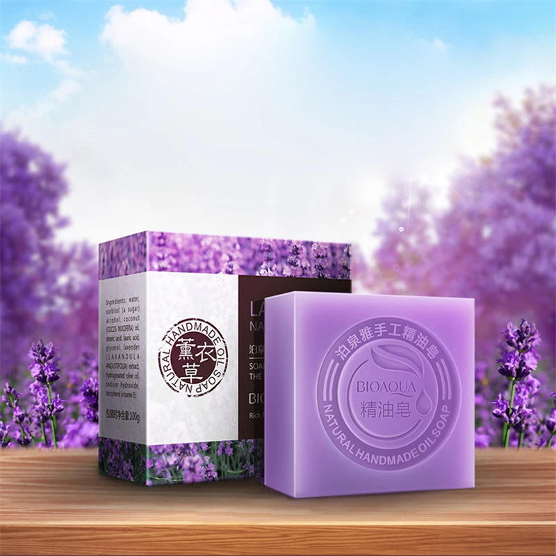 Description Picture 4 of itemBioaqua Essential Oil Soaps with Honey,Rose,Jasmine,Aloe,Matcha,Blueberry,Lavender, Bamboo Charcoal,Black Bamboo Soaps