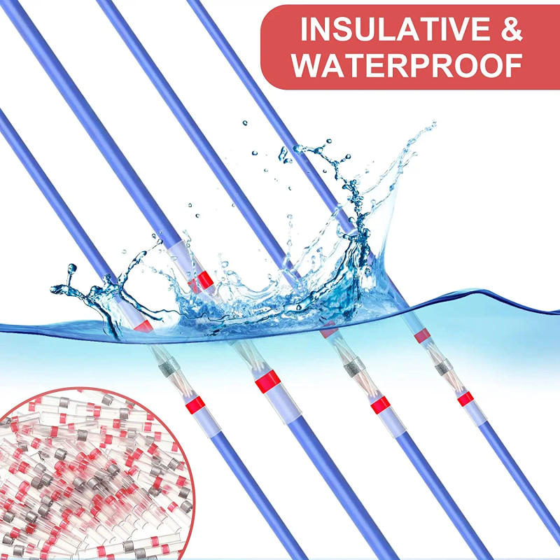 Description Picture 5 of item50/30/20/10pc Heat Shrinkable Wire Connector SST21 Waterproof Sleeve AWG22-18 Butt Electrical Splice Tinned Solder Seal Terminal