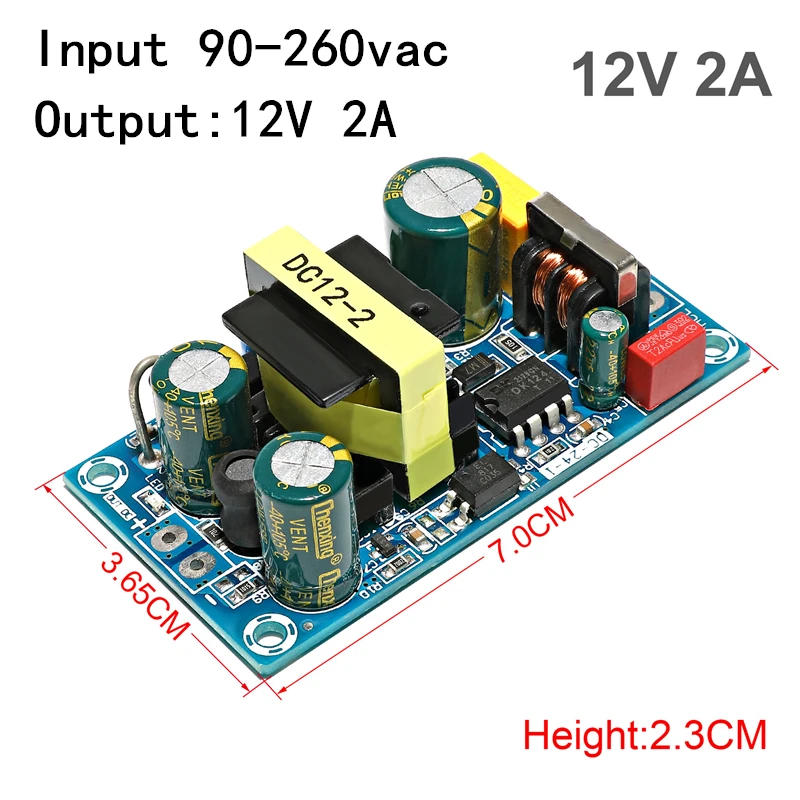Description Picture 6 of itemAC100-240V Switching Power Supply Module AC-DC 5V 12V 24V 36V 48V 1A 2A 4A 3A 6A 7A 8A 9A 12.5A Industrial Bare Board