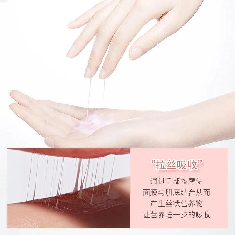 Description Picture 5 of itemMoisturizin Mascarilla Facial Mask Shrink Pore Peach Niacinamide Sleeping Mask Disposable Face Mask Skin Care Improve Roughness