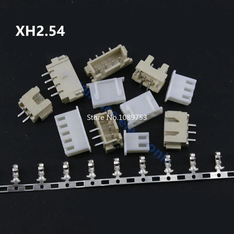 Description Picture 4 of item10sets SH1.0 JST1.25 PH2.0 XH2.54 SH/JST/ZH/PH/XH Horizontal / Vertical SMD Pin Header + Housing + Terminal Set 2.54mm