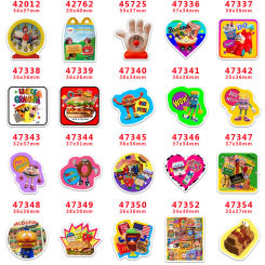 Custom Resin Flatback for Hair Bows, Planar Resin Crafts, DIY Phone Decorations, PR42012, 10 Pcs