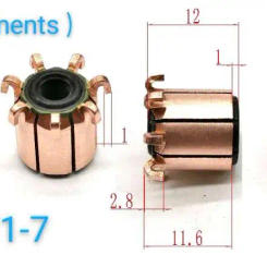 5pcs 4x11x12(11.6) 7P Electric Motor Commutator CHY-3271-7