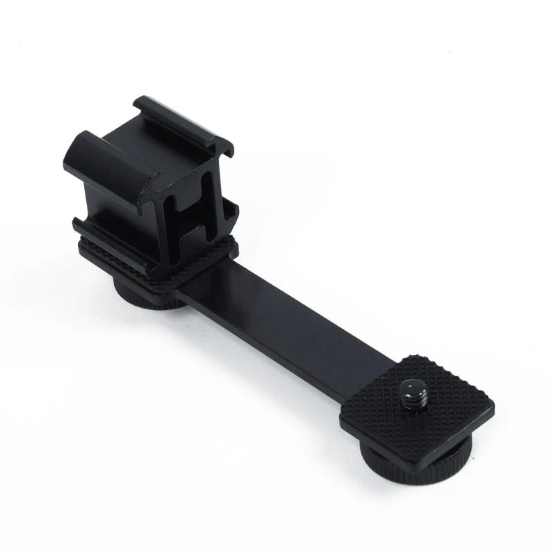 Description Picture 6 of itemTriple Hot Shoe Mount Adapter Microphone Extension Bar For DJI Mobile 2 Zhiyun Smooth 4 Feiyu Vimble 2 Gimbal Accessories