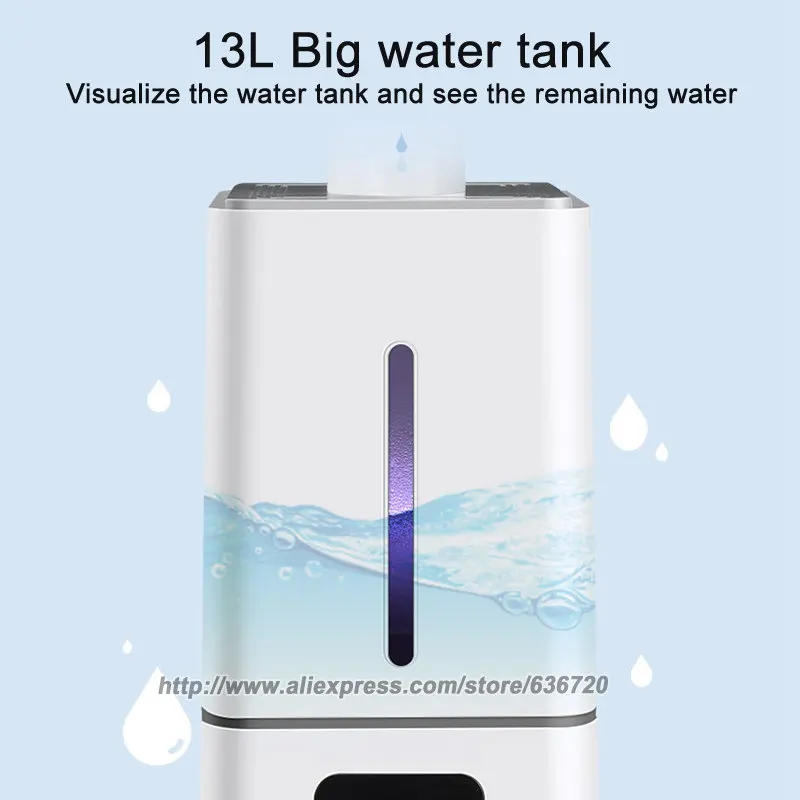 Description Picture 3 of itemLarge Humidifiers Whole House Commercial Industrial Humidifier, 3.5Gal/13.5L Humidifiers for Large Room 2000 Sq Ft