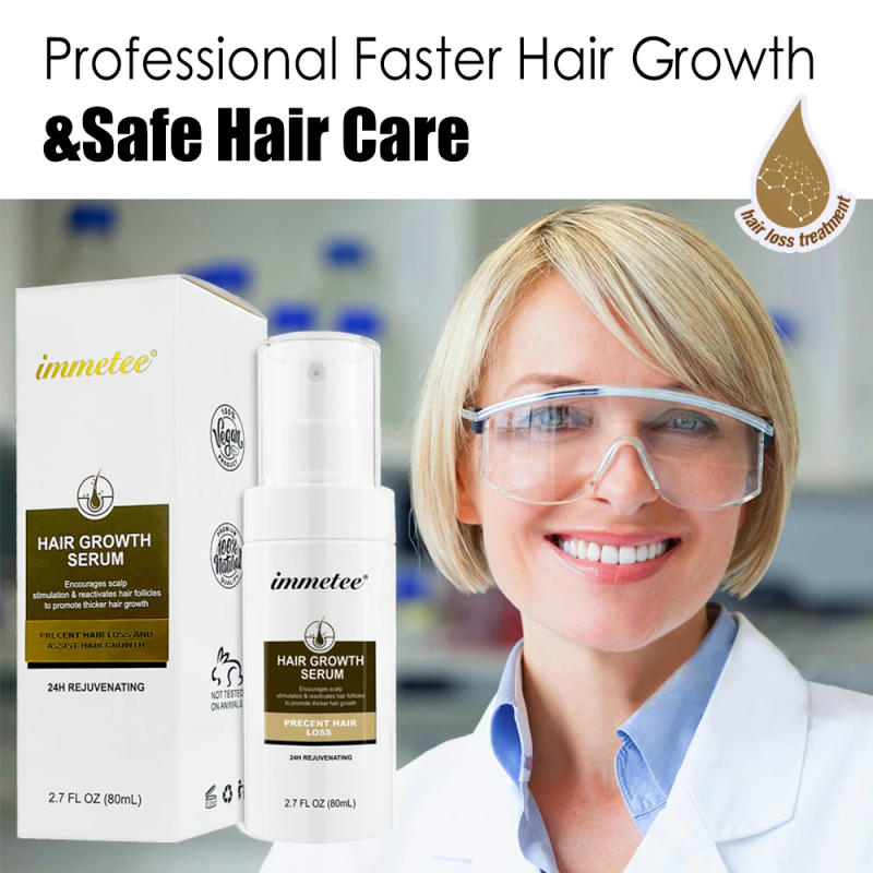 Description Picture 2 of itemHair Growth Products Regrowth Hair Essence Serum Spray 80ml Hair Loss Nourish Dense Tinning Hair Enhance Damged Hair Repair Care
