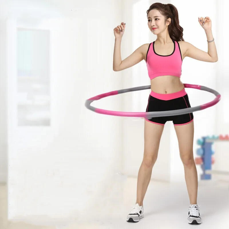 Description Picture 3 of item1Pcs 9/8/7 Tubes Yoga Detachable Pilates Hoop Waist Exercise Slimming Sports Hoops Body Building Massage Gym Loss Weight Hoop