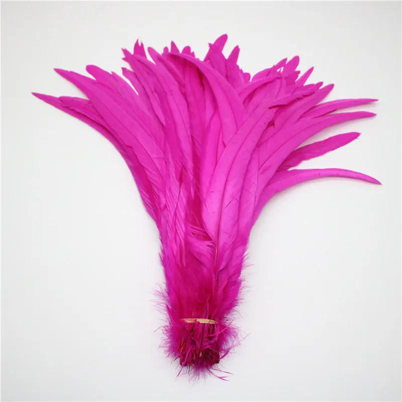 Description Picture 3 of itemBeatiful 50pcs Natural Cock Tail Feathers 25-40cm / 10-16inch Clothing Decoration Stage Performance Rooster Tail Feathers Plume