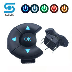 1set A14 cap 5 way direction Combination switch with Arrow OK button 12*12*7.3mm DIP with light Micro Tactile Button switch