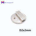 100pcs 2x2 2x3 2x4 2x5 2x10 Mm Super Strong Neo Neodymium Magnets N35 Dia. 2mm Permanent Magnet Jewelry magnetic DIY materials