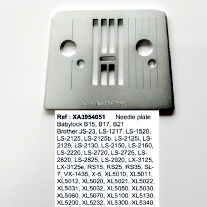 Description Picture 2 of itemNeedle plate #XA3954051 for Babylock B15,B17,B21,BL37,Brother JS,LS,LX,PX,RS,VX,XL Series Household sewing machine
