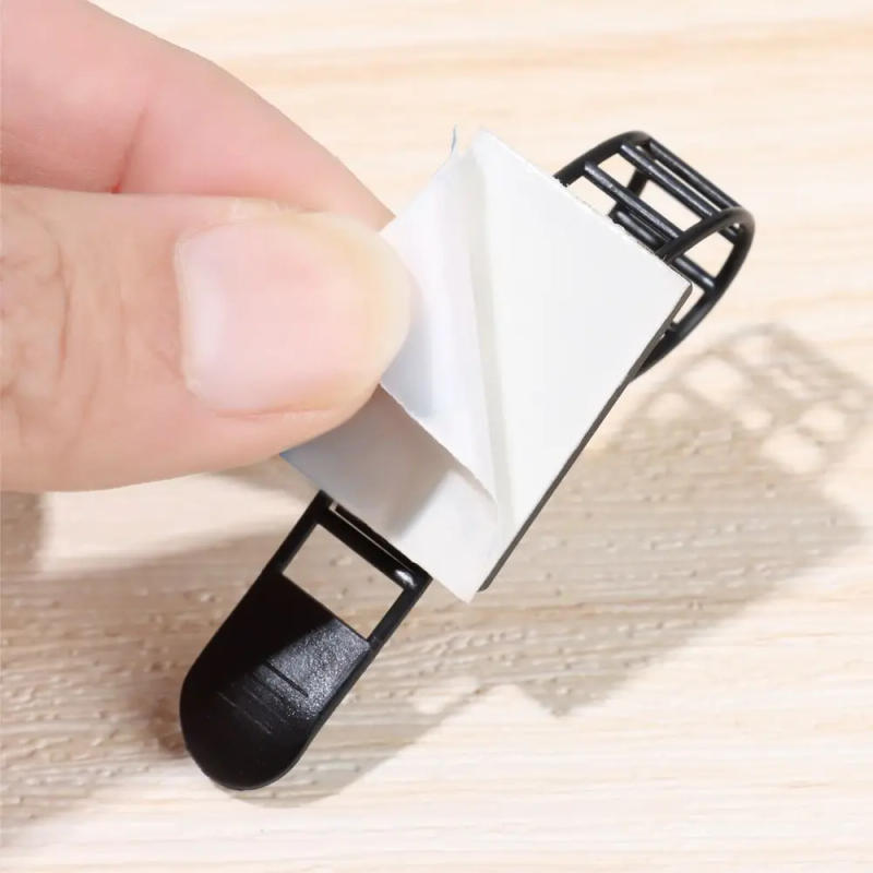 Description Picture 6 of item5/10Pcs Adjustable Cable Tie Self Adhesive Mounts Cable Clips Plastic Network Wire Power Cord Car Cable Tie Clip Clamp