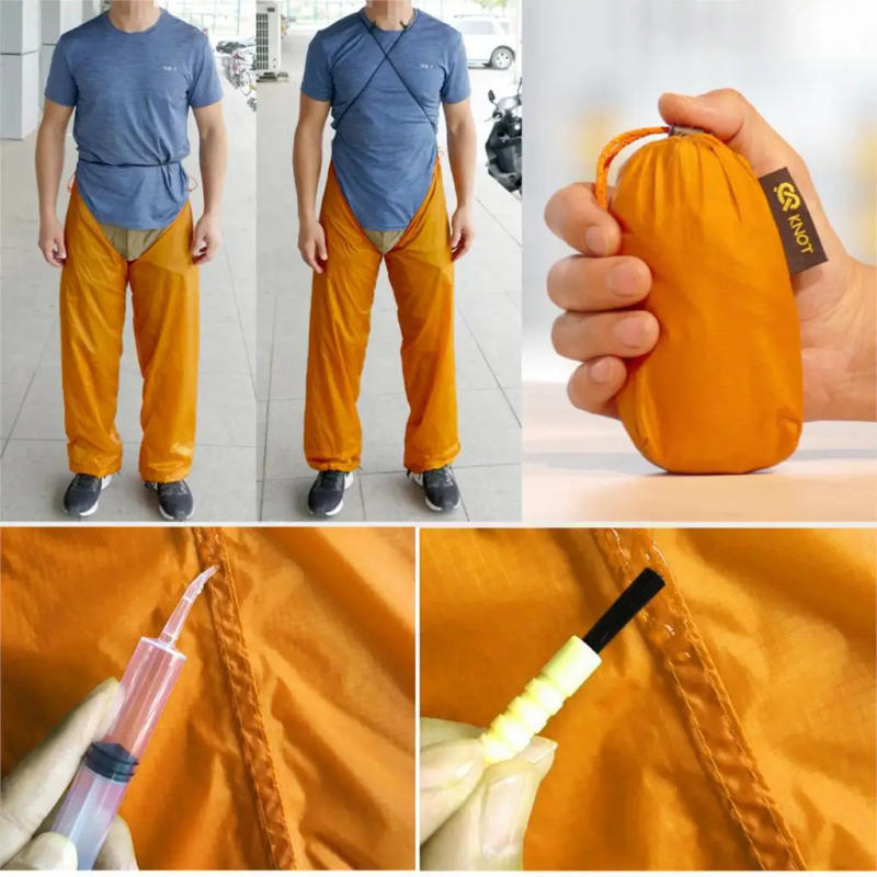 Description Picture 5 of itemMen Women Riding Fishing Portable Waterproof Leggings Rain Pants Outdoor Camping Cycling Climbing Hiking Ultralight Trousers