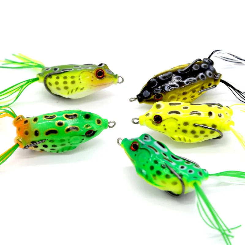 Description Picture 4 of itemDouble Propeller Frog Soft Baits Shad Soft Lure Jigging Fishing Lure Bait Prop Topwater Catfish Silicone Artificial Wobblers