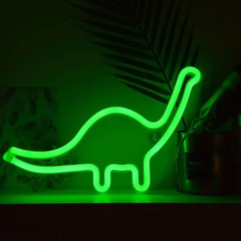 Description Picture 5 of itemLED Neon Light Dinosaur Shape LED Neon Sign Night Lamp Room Decoration Gift for Party Wedding Birthday ﻿