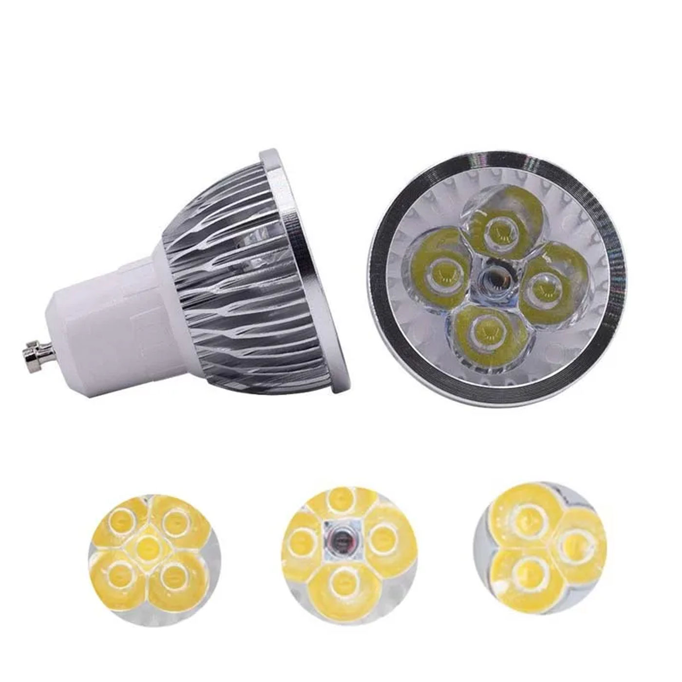 Description Picture 2 of item10pcs Gu10 Led Spotlights 9W 12W 15W Lamp Cup AC 110V 220V 240V Dimmable Led Lamp Energy saving Bulb Warm Cold White Led Light