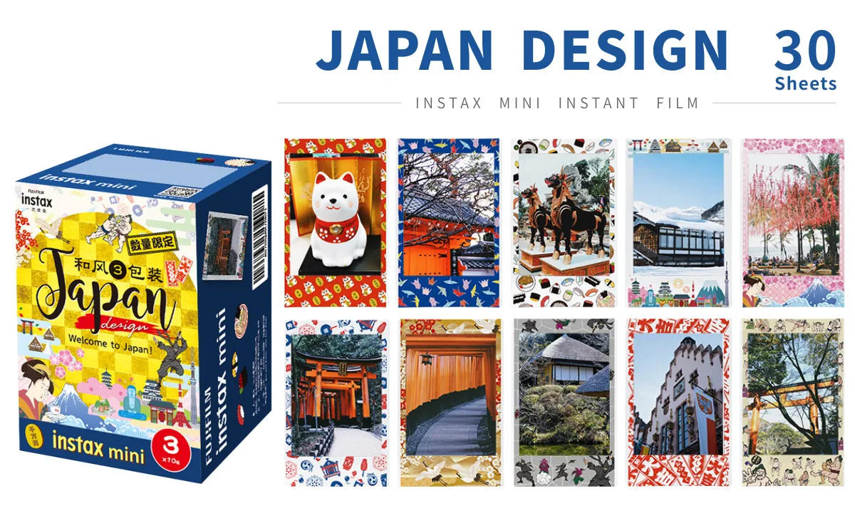 Description Picture 3 of itemOrigin Fujifilm Instax Mini Film 10-100 Sheets Photo Paper for Fuji Instant Film Cameras Instax Mini11 12 8 9 90 Link Liplay EVO