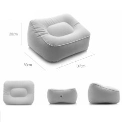 Useful Inflatable Portable Travel Footrest Pillow Plane Train Kids Bed Foot Rest Pad PVC For Travel Massage Car