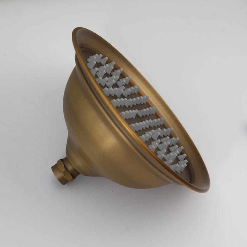 Description Picture 5 of itemBathroom Shower Faucet Set Antique Brass Rainfall Wall Mounted Faucet Bathtub Shower System Set Round Head Mixer Water Tap