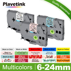 Plavetink Compatible For Brother TZe-231 Label Tape Laminated Tape 12mm Black on White for labeler tz-231 TZ-241 TZe-251 TZ-631