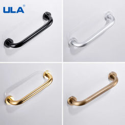 ULA Bathtub Arm Safety Support Handle Bath Shower Grab Tub Bar Wall Mount Handle Grip Toilet Bathtub Handrail Space Aluminum