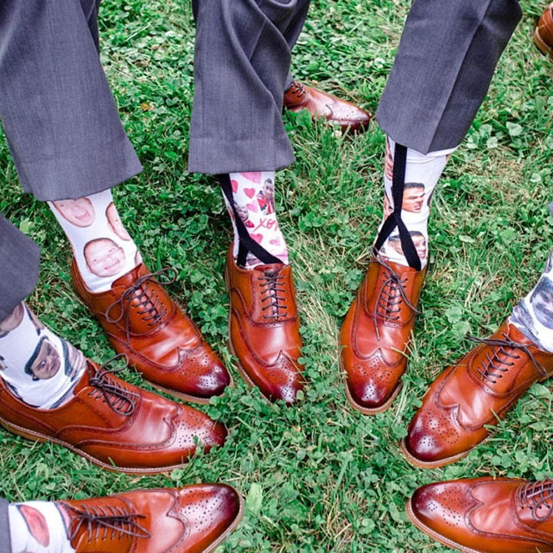 Description Picture 2 of itemCustom Print Your Photo Pet Face Socks Personalized Long Socks Colorful Socks for Men Women Funny Novelty Socks Gifts