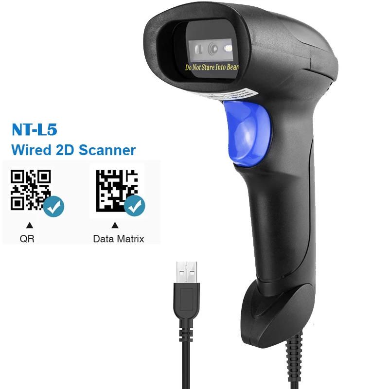Description Picture 3 of itemNETUM L5 Wired 2D Barcode Scanner AND NT-L8 Wireless QR Bar Code Reader pdf417 for MAC OS, Windows