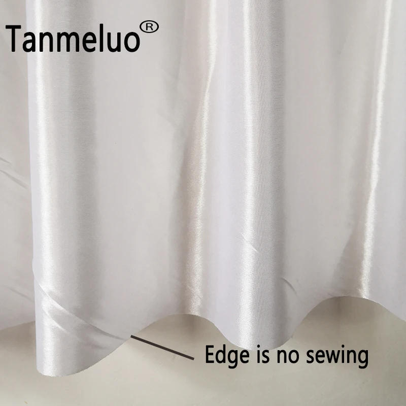 Description Picture 5 of itemIce Silk Fabric Table Skirts Wedding Table Skirt for Tablecloth Table Cover Wedding Stage White Ice Silk Table Skirting Decor