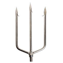 Stainless Steel Prong Harpoon Fish Fork Fishing Ice Breaker AccessoryTackleTool