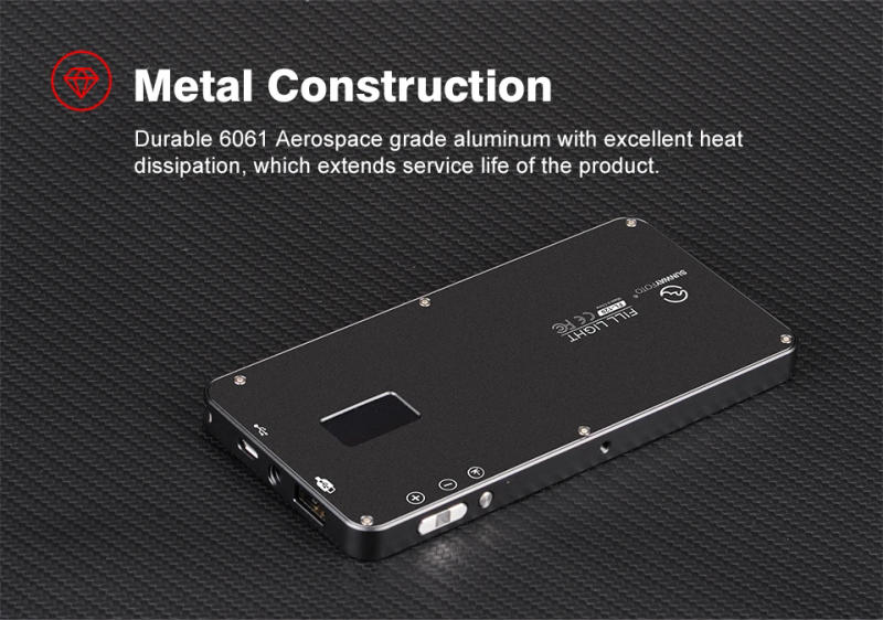 Description Picture 3 of itemSUNWAYFOTO FL-120 LED On-Camera Light Photographic Lighting Studio Fill Light for DSLR Camera Selfie Light for Youtube Live