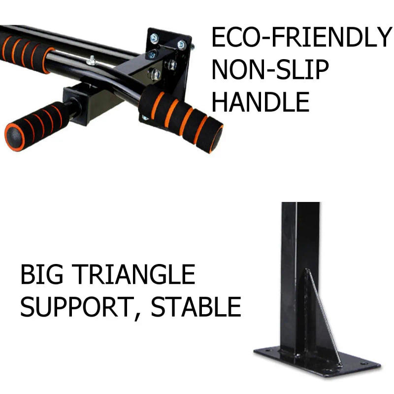 Description Picture 6 of itemWall Mounted Horizontal Bars with Wide Anti-slip Pad Home Gym Workout Chin Up Pull Up Training Bar Sport Fitness Equipment