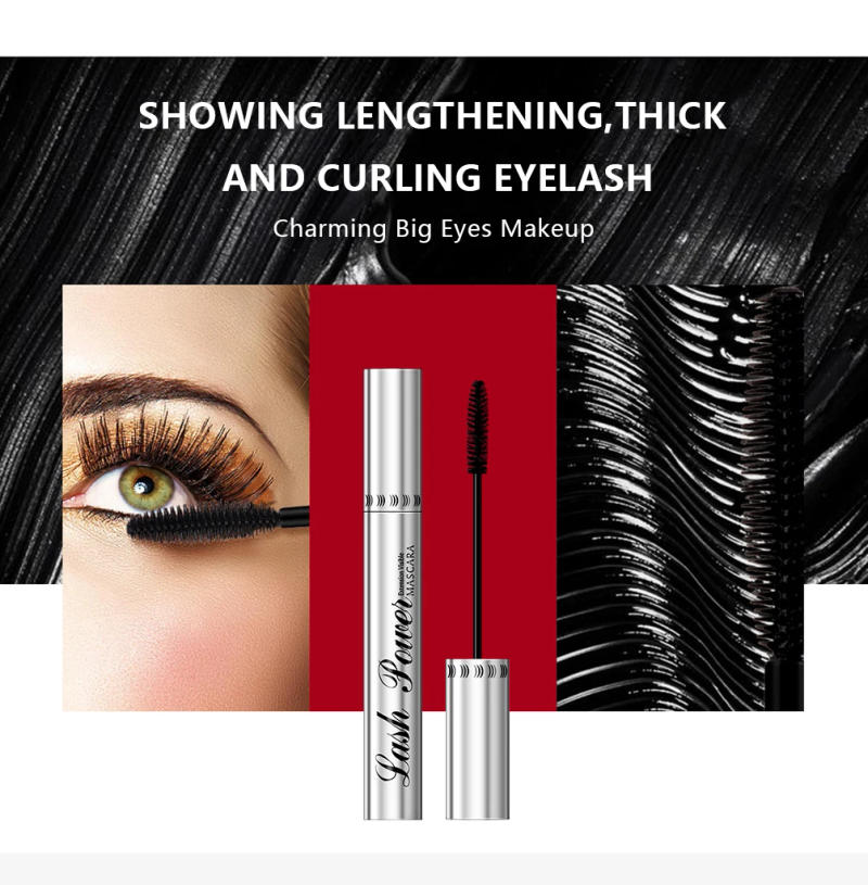 Description Picture 4 of item4D Mascara Lengthening Black Lash Eyelash Extension Eye Lashes Brush Beauty Makeup Long-wearing Waterproof Silver Color Mascara