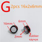 2pcs 16x2x6mm