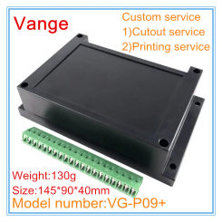 1pcs/lot PLC product housing 145*90*40mm ABS plastic enclosure diy terminal block case