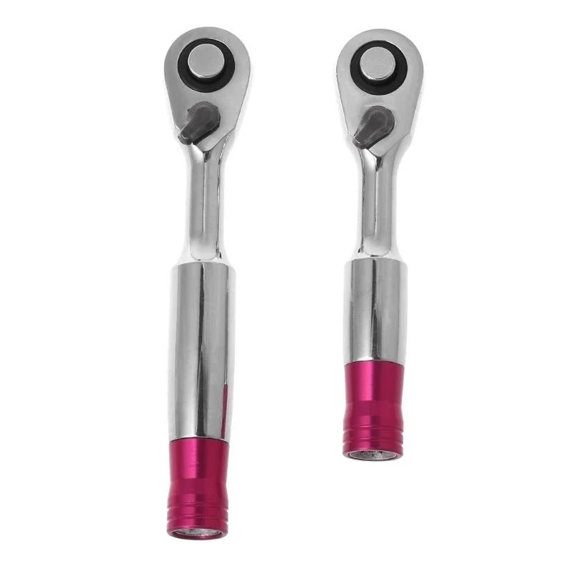 Description Picture 5 of item1/4" Mini Torque Ratchet Wrench 85mm/100mm Socket Wrenches Repair Tool For Vehicle Bicycle Bike