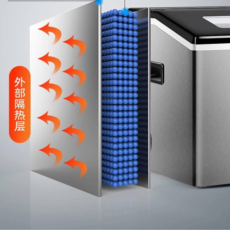 Description Picture 5 of itemIce Maker 40KG Small Commercial 220V Square Cube Making Tools Equipment Household Appliances Frozen Machines For Business