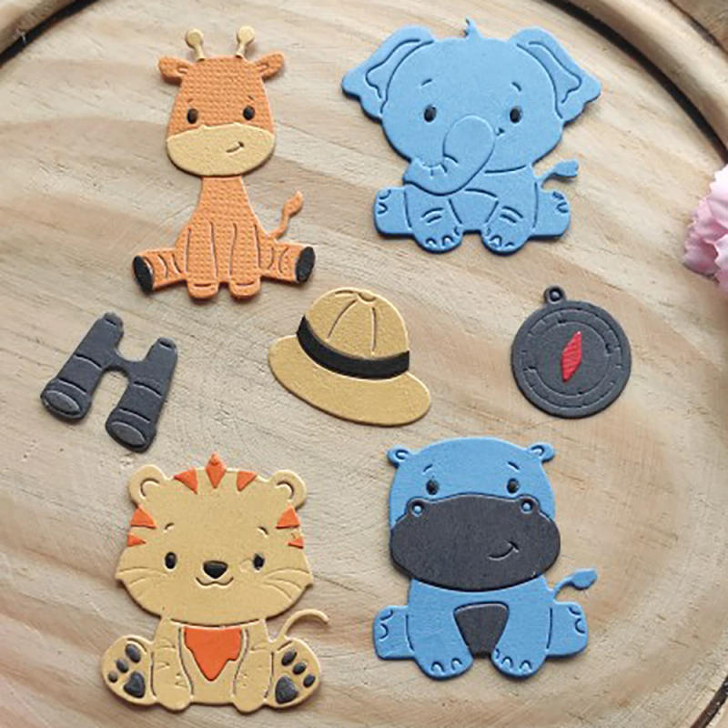 Description Picture 4 of itemNew Animal, sheep, cat, dog, elephant metal cutting die scrapbook for photo album paper diy gift card decoration embossed dice