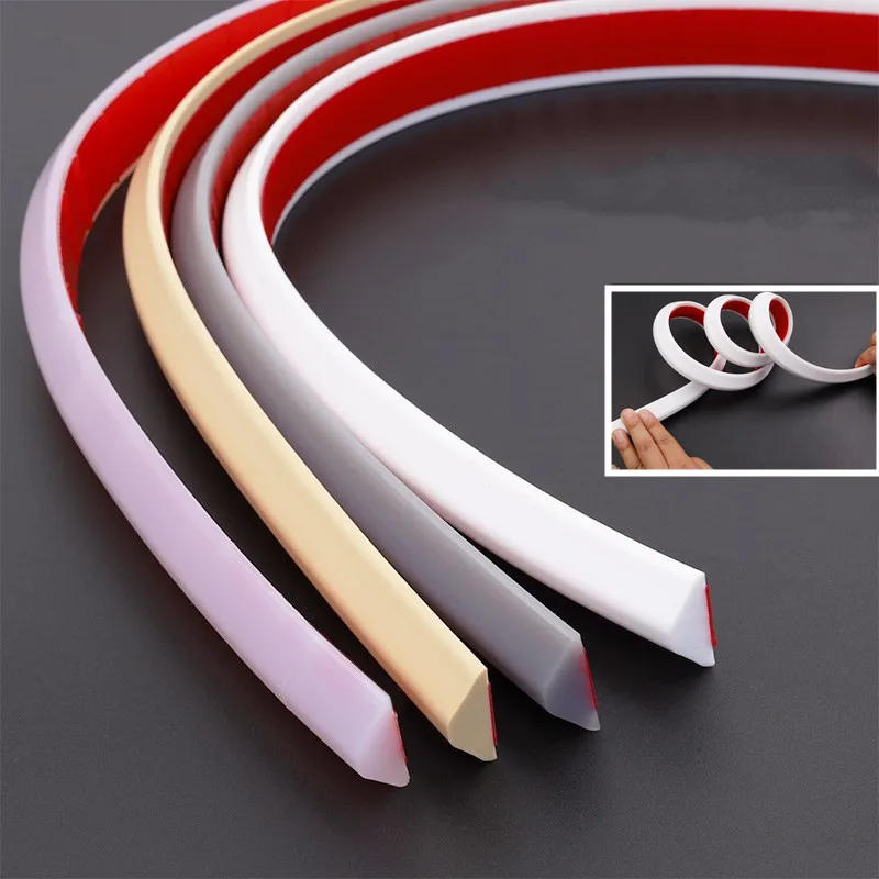 Description Picture 4 of item50cm-200cm Silicone Bathroom Water Stopper Blocker Shower rubber Dam Dry and Wet Separation Flood Barrier Door Bottom Seal Strip
