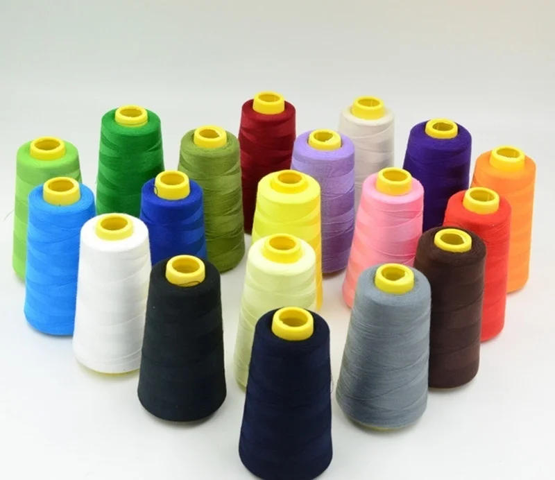 Description Picture 3 of item17 Colors 3000 Yards Overlocking Sewing Machine Industrial Polyester Thread Metre Cones