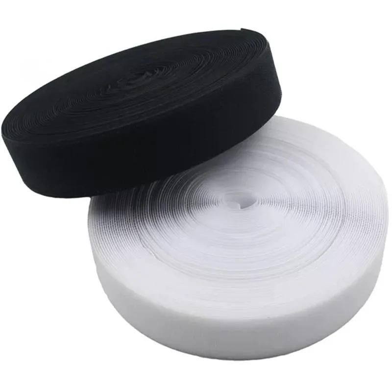 Description Picture 5 of item25Meter Non-Adhesive Fastener Tape Sewing Hook and Loop Black White No Glue Magic Tape Sticker Accessory 16/20/30/50/100mm
