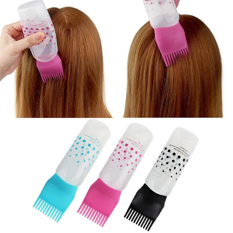 Description Picture 3 of item120ml Hair Dye Applicator Brush Hair Dye Bottle Dyeing Shampoo Bottle Oil Hair Tools Dispensing Salon Hair Coloring Styling Tool