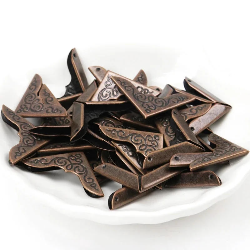 Description Picture 6 of itemPractical Metal Bronze Book Scrapbooking Album Menu Folder Corner Protectors Corner For Photo Album DIY cp1808