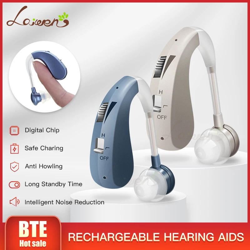 Description Picture 3 of itemRechargeable Hearing Aid Sound Amplifier Audífonos Wireless Hearing Aids for Elderly Moderate to Severe Loss Behind the Ear Care