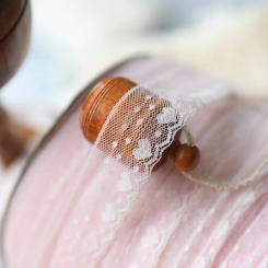 4 Meters/lot 2.7cm Venise Light Pink Elastic Lace Trim for Wedding Bridal Garment Underwear Bra Decoration Free Shipping