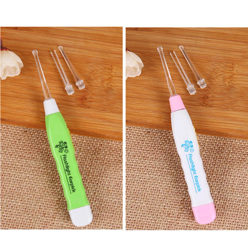 Description Picture 3 of itemPlastic Flashlight Earpick Earwax Cleaner LED EAR Care Ear Syringe Spoon With Flashlight Cleaning Ears Light Ershao EAR Spoon
