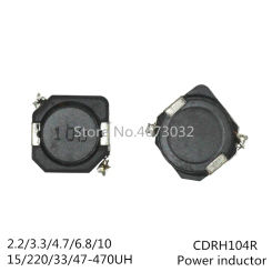10PCS/lot SMD Power Inductors CDRH104R CD104R 10*10*4MM 2.2UH 3.3UH 4.7UH 6.8UH 10UH 22UH 33UH 47UH 68UH 100UH 150UH 220UH 330UH