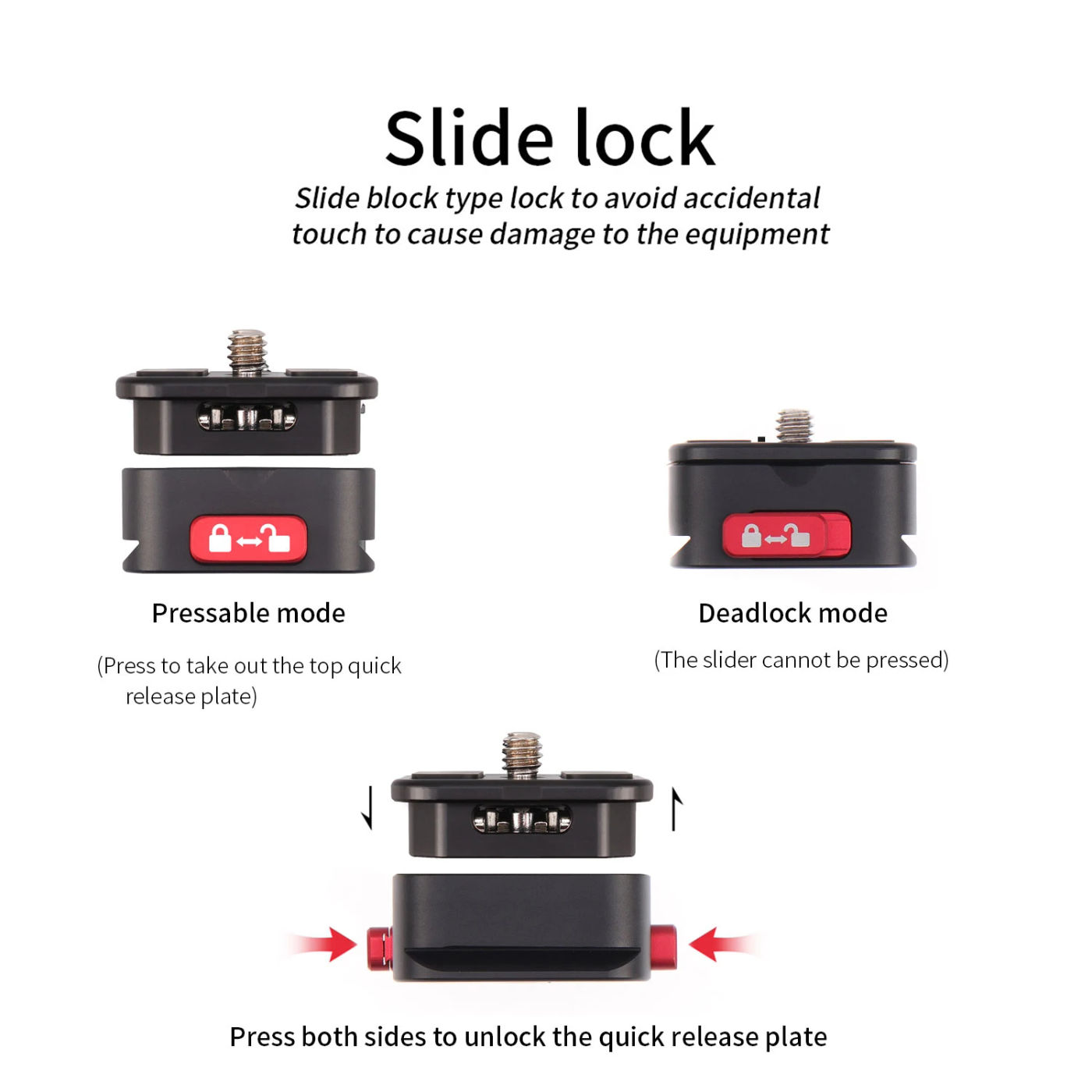 Description Picture 2 of itemFOTGA Quick Release Plate Clamp Camera Tripod Mount Claw Arca QR System Plate Kit for Sony/Nikon/LUMIX DSLR Cameras Accessories