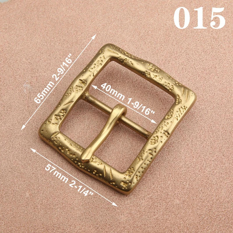 Description Picture 6 of item1pcs Solid  Brass 40mm Belt Buckle End Heel Bar Buckle Single Pin Heavy-duty for Leather Craft Strap Webbing Dog Collar Quality