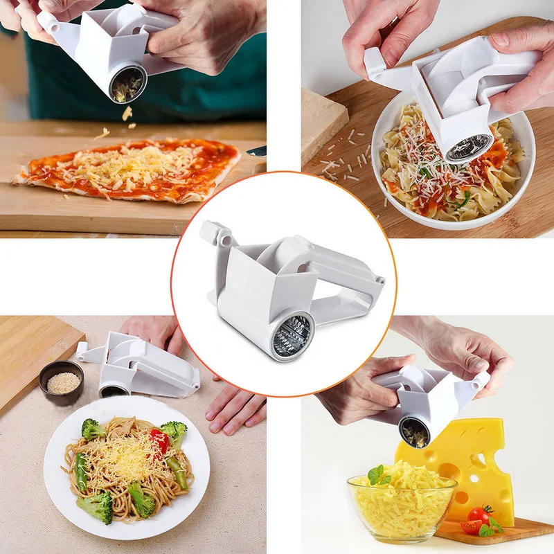 Description Picture 5 of item430 Stainless Steel+PP Cheese Grater Blade Kitchen Gadgets Chocolate Grater DIY Butter Food Mill Cheese Grater Slicer